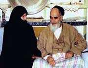 امام خمینی و همسرش