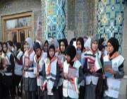 اهدای 1000 جلد كتاب توسط دانش آموزان بجنوردی