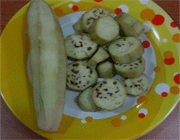ته چین مرغ و بادمجان