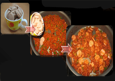 ماکارانی با سویا و سوسیس