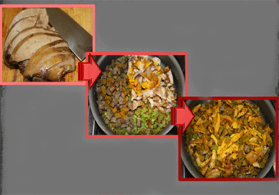 خوراک جگر با مرغ