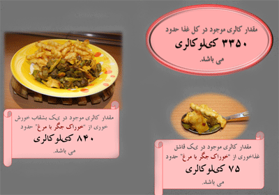 خوراک جگر با مرغ