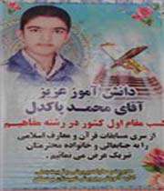 دانش آموز بردسکنی استان خراسان رضوی رتبه اول مسابقات قرآن را در کشور کسب کرد