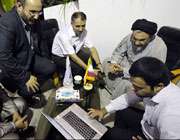 دکتر خاموشی در غرفه تبیان