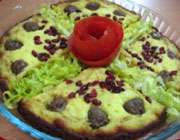 کوکو سیبزمینی با گوشت قلقلی