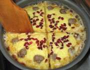 کوکو سیبزمینی با گوشت قلقلی