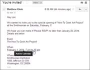 دعوتنامهها در جیمیل