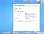 اعمال تغییرات بر نوار وظیفه
