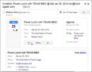 دعوتنامهها در جیمیل