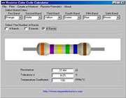 تشخیص مقدار و تلرانس مقاومت ها با resistor color code calculator 2.4