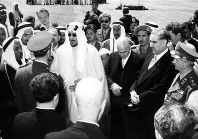 محمدرضا شاه در عربستان