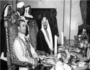 محمدرضا شاه در عربستان