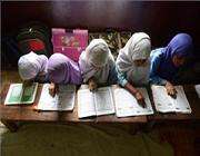 قرآن خواندن دانش آموزان هندی در ماه رمضان