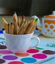 تهیه مداد خوراکی برای کودکان