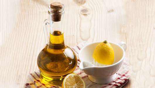 روغن زیتون و آبلیمو