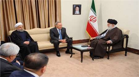 حضرت آیت الله خامنه ای در دیدار با نورسلطان نظربایف