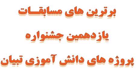 برترین های مسابقات یازدهمین جشنواره دانش آموزی تبیان