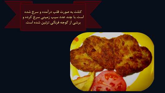 تزئین های زیبایی از کتلت ها تزئین های زیبایی از کتلت ها
