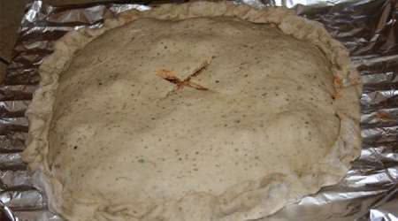 کالزونه مرغ و سبزیجات
