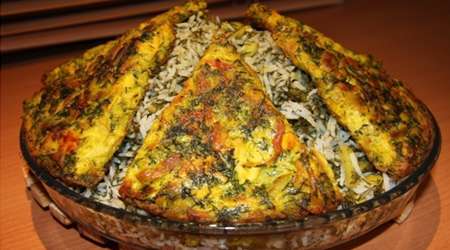 روش تهیه شبت باقلاپلو با کوکو