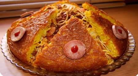 آشنایی با روش تهیه ماکارونی با ته چین آشنایی با روش تهیه ماکارونی با ته چین