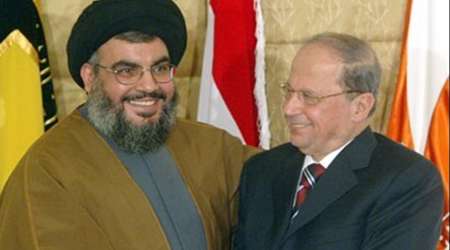 رئیس جمهور، میشل عون، حزب الله لبنان، مقاومت، سید حسن نصرالله، لبنان، پارلمان، نصرالله