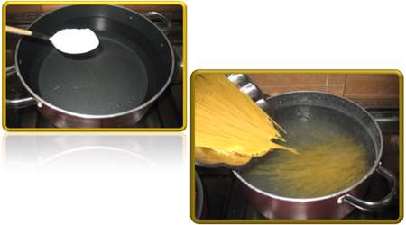 ماکارونی با گوشت و سوسیس