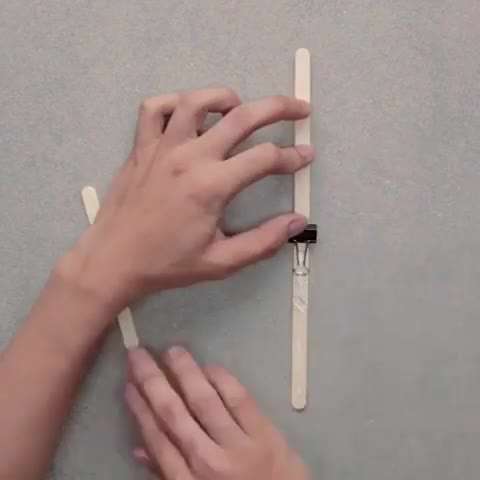 منجنیق با چوب بستنی