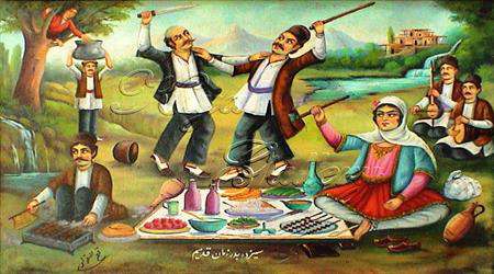 سبزه های سیزده به در