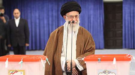 گزارش اختصاصی تبیان از حضور رهبر پای صندوق رای