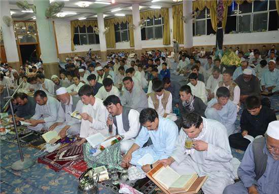 مراسم شب قدر در مساجد کابل برگزار شد