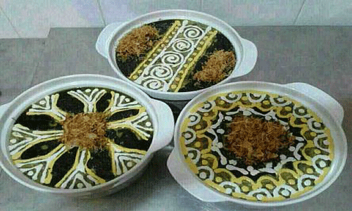 سفره آرایی، آش رشته، ماه رمضان، تزیین