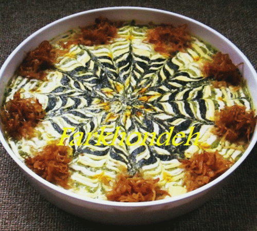 سفره آرایی، آش رشته، ماه رمضان، تزیین