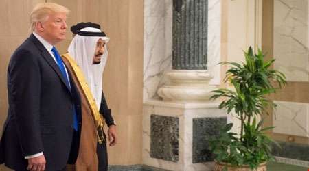 ترامپ و شاه عربستان
