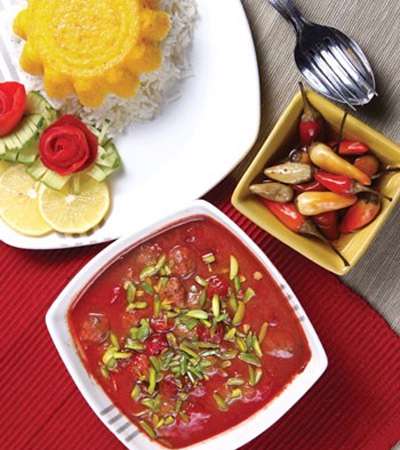 خورش آلبالو با کوفته قلقلی خورش آلبالو با کوفته قلقلی