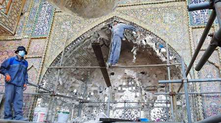 ایوان قاجاری حرم امام جواد