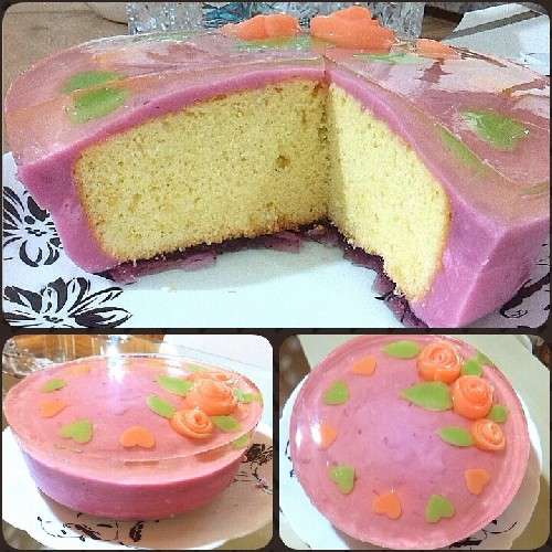 کیک با روکش ژله