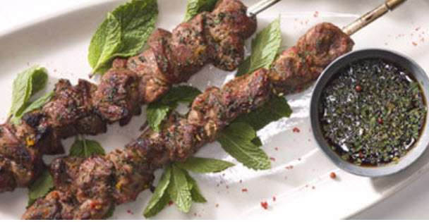 مرغ کبابی با ماست و ریحان