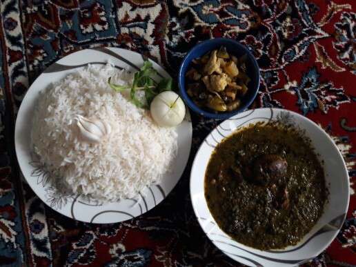 خورش سبزی فسنجان