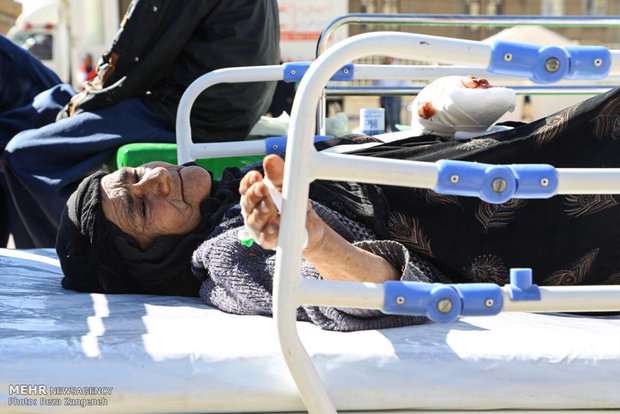 مجروحان زلزله کرمانشاه