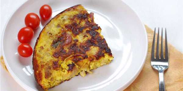 کوکوی مرغ و سبزیجات