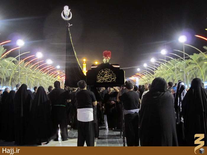 تشییع در حرم امام حسین