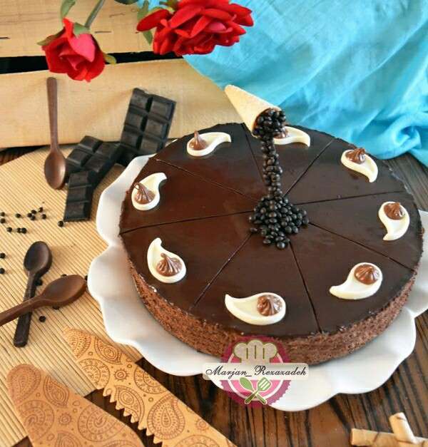 چیز کیک دارک چاکلت