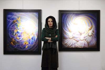 سپیده مشایخی در نمایشگاه سرمستی