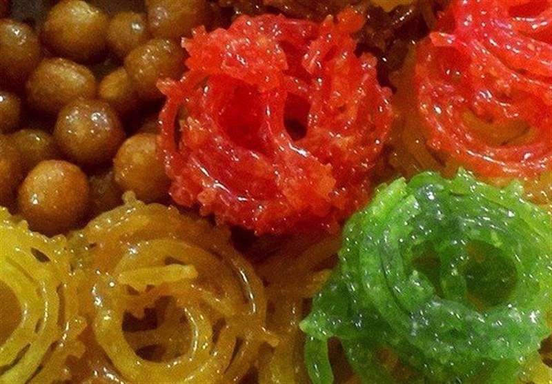 زولبیا بامیه رنگی