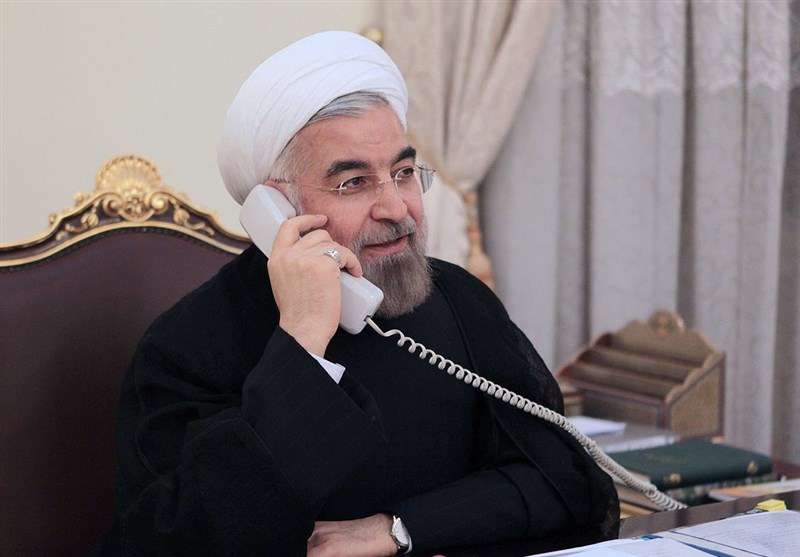 تماس تلفنی روحانی و ماکرون