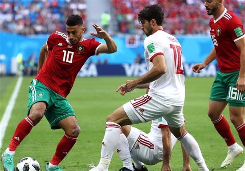 ایران صفر - مراکش صفر؛ تا دقیقه ۵۰ ایران صفر - مراکش صفر؛ تا دقیقه ۵۰