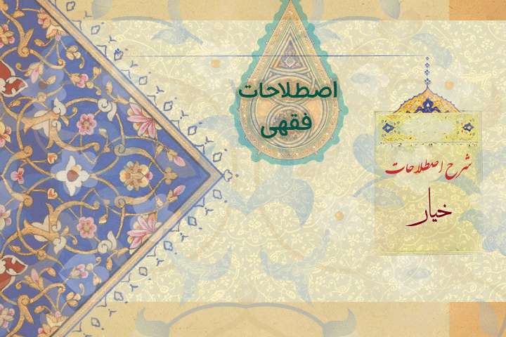 آشنایی با اصطلاح خیار «فقه» آشنایی با اصطلاح خیار «فقه»