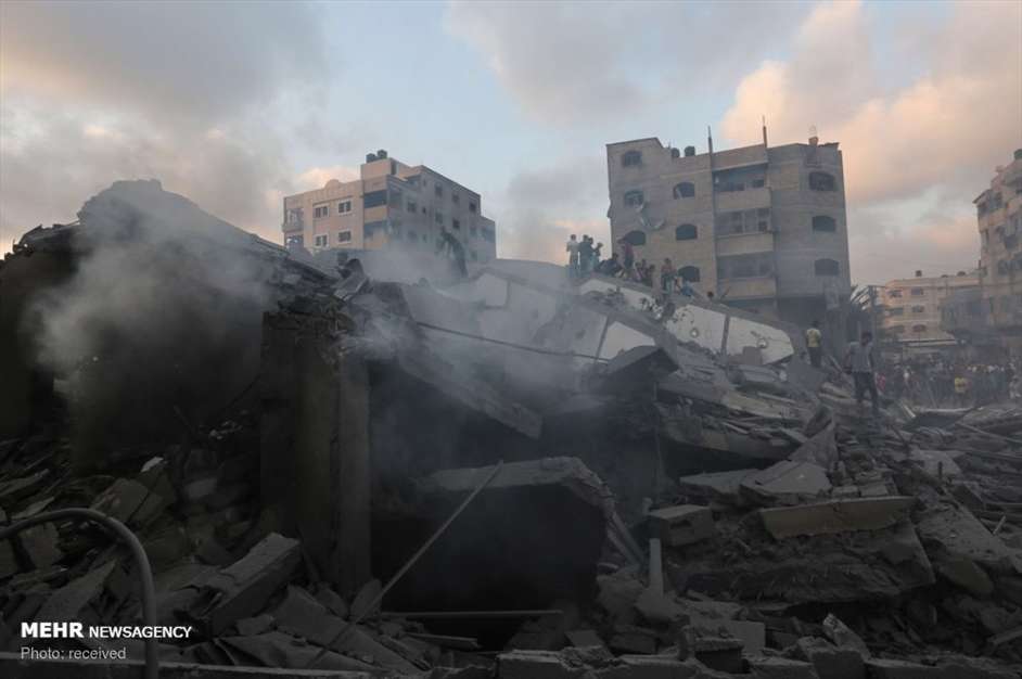 حملات هوایی صهیونیست ها به غزه‎