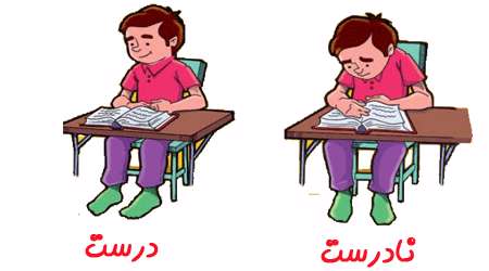 هنگام مطالعه چگونه باید بنشینیم؟ هنگام مطالعه چگونه باید بنشینیم؟